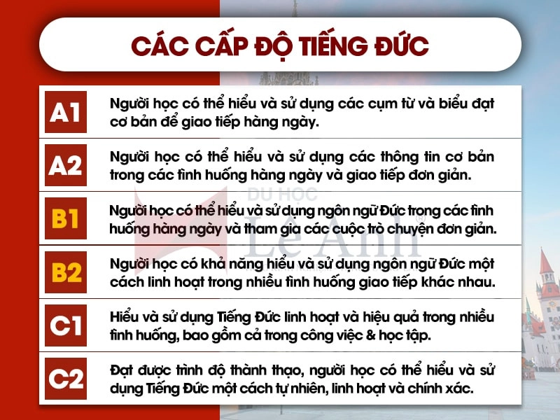 Các cấp độ tiếng Đức